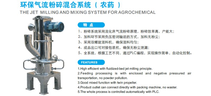 环保气流粉碎混合系统