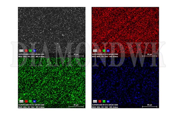 河南万克金刚石复合片 R1313 LTD  EDS 检测